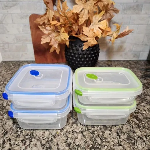 Miniatura 4 de Sterilite Ultra-Seal 3.1 tazas rectángulo, recipiente hermético para almacenamiento de alimentos, tapa con pestillo, apto para microondas