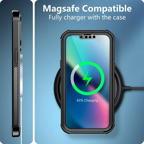 Miniatura 6 de Red2Fire Funda para iPhone 13, [Cuerpo Completo 360] [Protección de Servicio Pesado] con Protector de Pantalla Integrado Resistente Robusto 12 Pies
