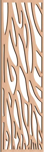 Miniatura 39 de 9 3/8"W x 24 3/8"H x 1/4"T Bristol Decorativos Paneles de Pared de Madera Calado, Cereza