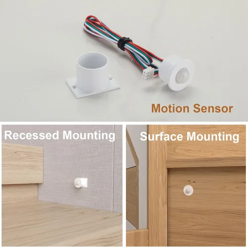 Miniatura 3 de Luces de Escalera con Sensor de Movimiento para Interiores, Kit de Luces Inteligentes para Escalones 12 Escalones 40 Pulgadas Tira de Luces