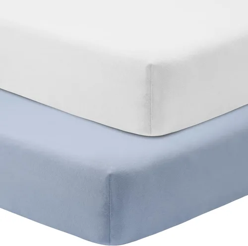 Miniatura 17 de GUNTAIL Sábanas de cuna de bebé para niños y niñas, paquete de 2 sábanas ajustables para cuna estándar y colchón de niño pequeño, sábana de Hoja