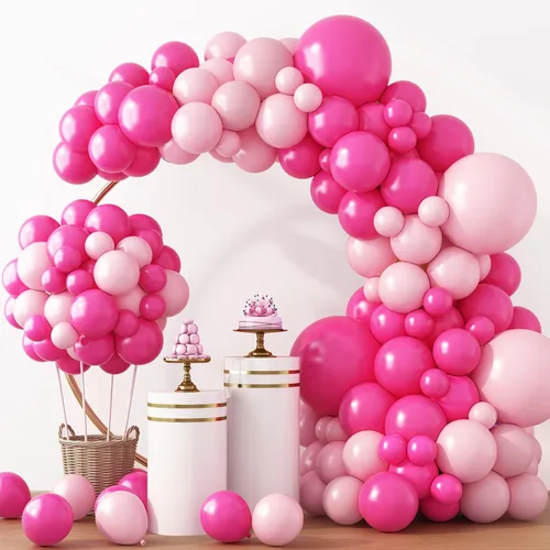 Miniatura 66 de Rubfac - Globos azul rey, 129 unidades, diferentes tamaños, 18, 12, 10 y 5 pulgadas para arco de guirnalda, decoración de cumpleaños azul, baby Azul