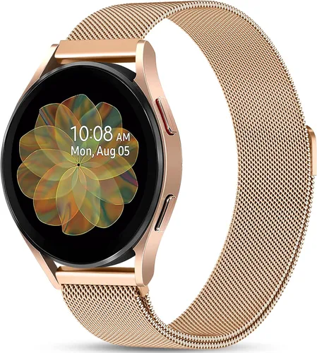 Miniatura 16 de JKD Banda Magnética de Metal Compatible con Samsung Galaxy Watch 7 Banda, Galaxy Watch 6 5 4 FE 40mm 44mm/5 Pro 45mm/Watch 6 4 Classic/Active 2