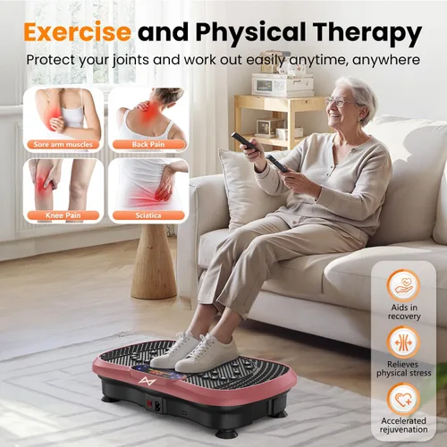 Miniatura 3 de AXV Vibration Plate Fitness Platform Exercise Machine Vibrating Shaking Full Body Shaker Workout Vibrate Stand Shake Board Sport for Weight Loss Fat