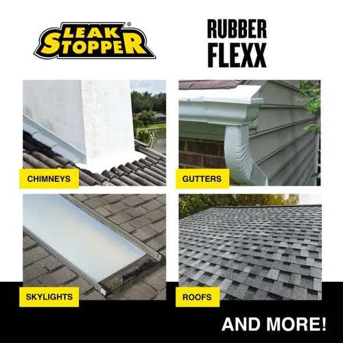 Miniatura 9 de Leak Stopper Rubber Flexx - Spray de reparación y sellador impermeable - Punta y pulverización para sellar grietas, agujeros, fugas, corrosión y más