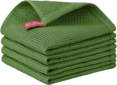 Miniatura 44 de Nialnant - Toalla de cocina 100% algodón, tejido gofre, suave, absorbente y de secado rápido, toallas para secar platos, trapos de limpieza - Multi