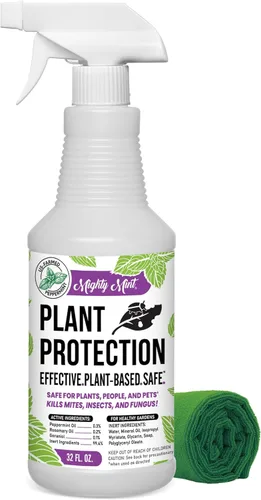 Miniatura 7 de Mighty Mint Spray de Protección de Plantas de Menta Piperita para Insectos, Mosquitos, Hongos, Ácaros y Enfermedades, 16 oz