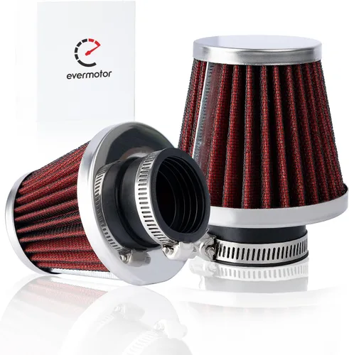 Miniatura 7 de Evermotor - Filtro de aire de acero de doble capa para motor, limpiador de carburador de 34 mm, 35 mm, 36 mm, para motocicleta, scooter, ATV