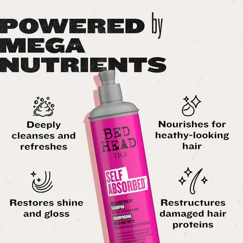 Miniatura 4 de Bed Head by TIGI Frizz Control Champú y acondicionador para cabello seco, cuidado nutritivo autoabsorbido del cabello para reparar y fortalecer