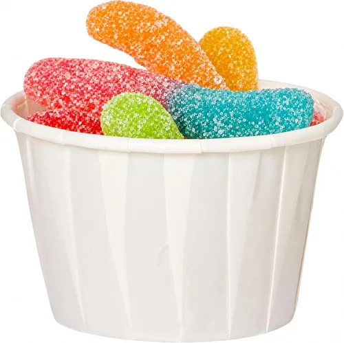 Miniatura 8 de Fit Meal Prep [Paquete de 500] Vasos de papel tratado de 0.75 onzas para porciones de soufflé para muestras de condimentos para medir gelatina shots