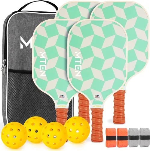 Miniatura 15 de Pickleball Paddles Set of 2 or 4, or Single Paddle – USAPA Approved Fiberglass Surface Pickleball Rackets Set for Men & Women azul (blue*1)