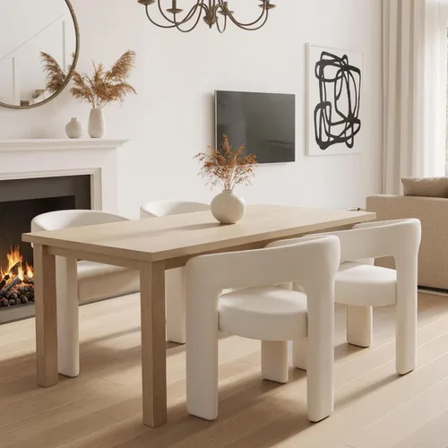 Miniatura 64 de HNY Silla moderna de cocina y comedor de estilo barril, silla de acento tapizada en cuero sintético PU con brazo, silla de lado de 47 cm de ancho