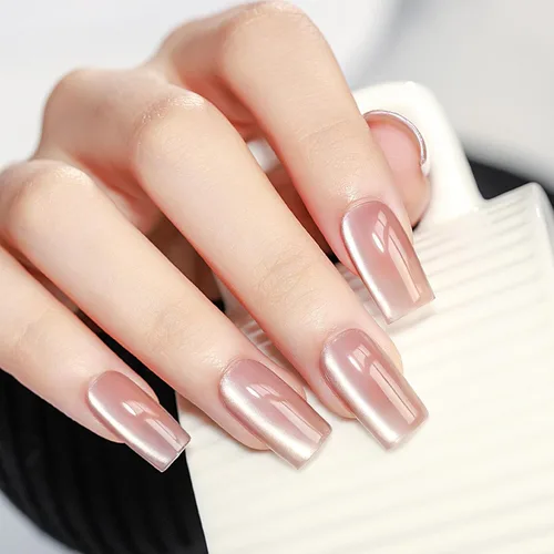 Miniatura 6 de MIZHSE Esmalte de uñas de gel de ojo de gato de 8 colores, juego de esmaltes de gel magnético con purpurina con barra magnética, holográfico Gel