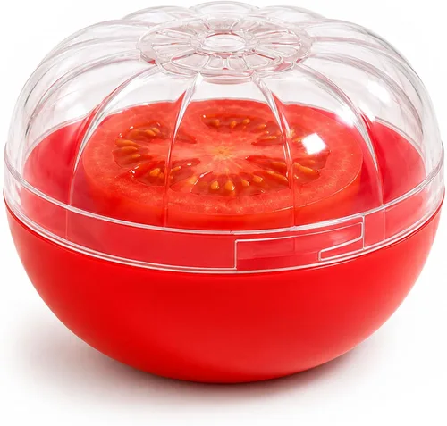 Miniatura 12 de Conservador de Cebolla - Guardador de Aguacate, Tomate, Limón, Contenedores de Almacenamiento de Ajo - Soporte Reutilizable y Organizador