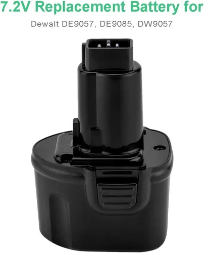 Miniatura 5 de Shentec - Batería compatible con Dewalt DW9057, DE9057, DE9085, DW920K, DW920K2, DW925K, DW925K2, DW968K, 7,2 V, Ni-MH (3000 mAh, 7,2 V)