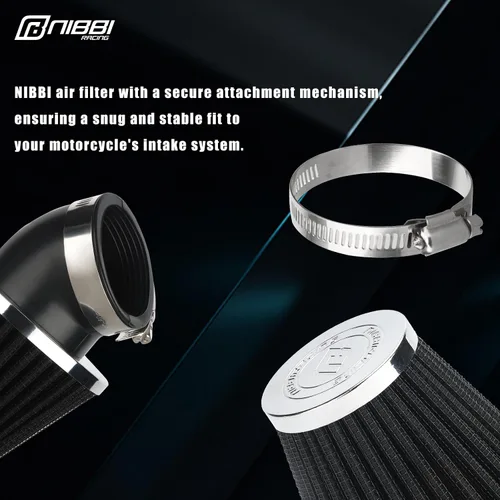 Miniatura 5 de NIBBI Filtro de aire de 1.654 pulgadas para motor GY6, limpiador de carburador de motocross de alto rendimiento para motocross Dirt Bike Pit Bike