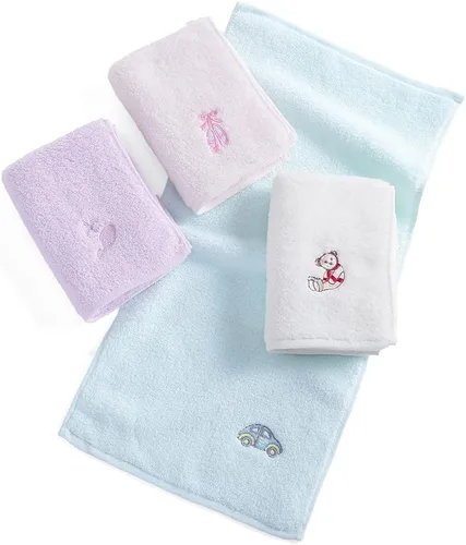 Miniatura 6 de sense gnosis Toallas faciales de algodón 100% para niños, toallas de tocador para juego de toallas de baño, toallas bordadas para niños y paños