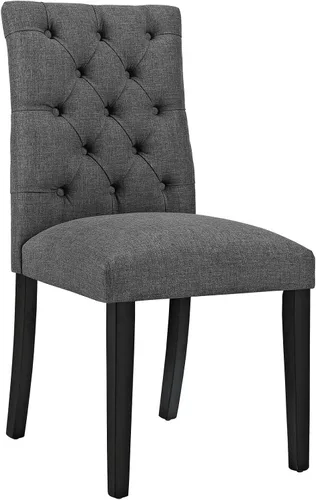 Miniatura 5 de Modway MO- Duchess - Silla de comedor tapizada con botones capitoné moderna Parsons, color azul