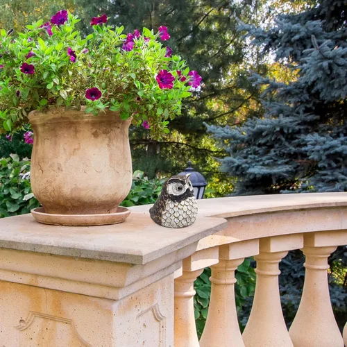 Miniatura 4 de Ocultador de llave de repuesto decorativo para casa de búho sintético, adorno para jardín o patio