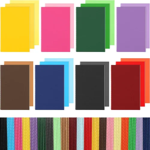 Yexiya Paquete de 100 mini cuadernos coloridos forrados de bolsillo pequeño en blanco, juego de bloc de notas de matrimonio en blanco, regalo de