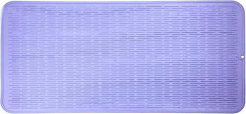 Miniatura 53 de MicoYang Alfombrilla de silicona para secado de platos para múltiples usos, fácil de limpiar, ecológica, resistente al calor, alfombrilla