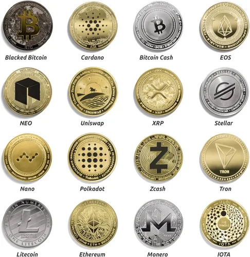 Miniatura 7 de Cryptochips Blacked Bitcoin (BTC) Criptomoneda física Criptomoneda conmemorativa que puede HODL