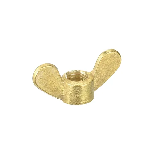 Miniatura 7 de uxcell Tuercas de ala de latón, tuerca de mariposa M8 a mano aprieta sujetadores para muebles, maquinaria, equipo electrónico, 10