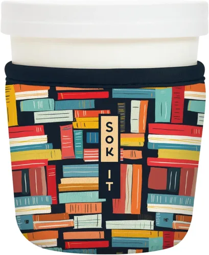 Miniatura 90 de Sok It IceCreamSok - Funda de neopreno aislada (flores abstractas, pintas de helado cónicas)