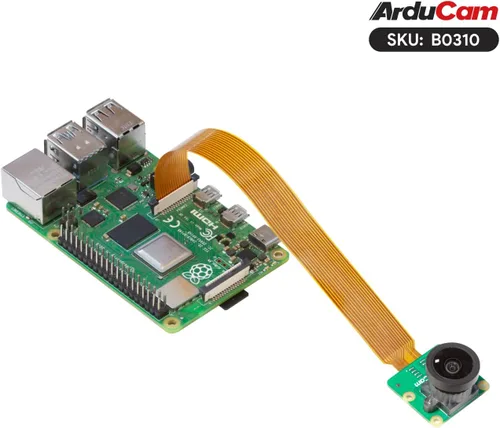 Miniatura 4 de Arducam Para Raspberry Pi Cámara Módulo 3 Amplio, 120 ° IMX708 Manual Focus Pi Cámara V3 con Lente M12, 5.9 in 15-22 Pin Cable FFC