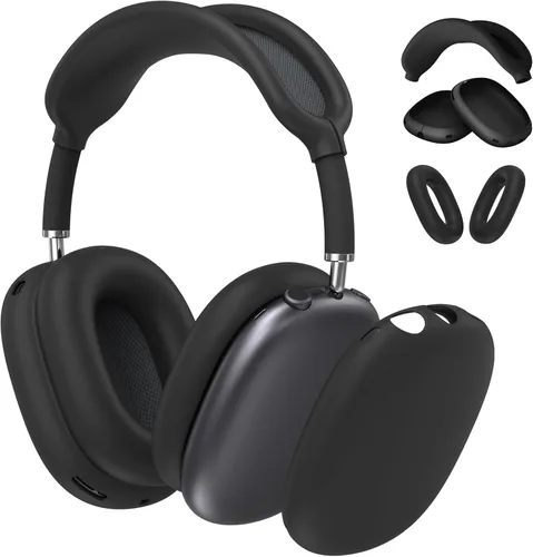 Fintie Funda de silicona 3 en 1 para AirPods Max 2 (2026) y AirPods Max 1 (2020/2024) para auriculares, almohadillas antiarañazos, almohadillas para