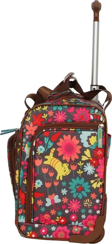 Miniatura 6 de Lily Bloom Designer - Maleta de viaje de 15 pulgadas para viajes cortos fin de semana negocios equipaje ligero maleta de 2 ruedas giratorias bajo