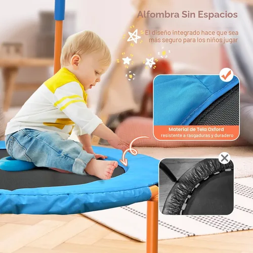 Miniatura 2 de Ativafit - Pequeño trampolín de 36 pulgadas para niños de 2 a 6 años, plegable, para interiores y exteriores, con asa de espuma, cubierta acolchada