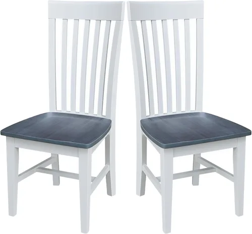 Miniatura 13 de Juego de 2 sillas altas de comedor Mission color madera de parawood, mejora tu experiencia gastronómica, mancha o pintura en cualquier