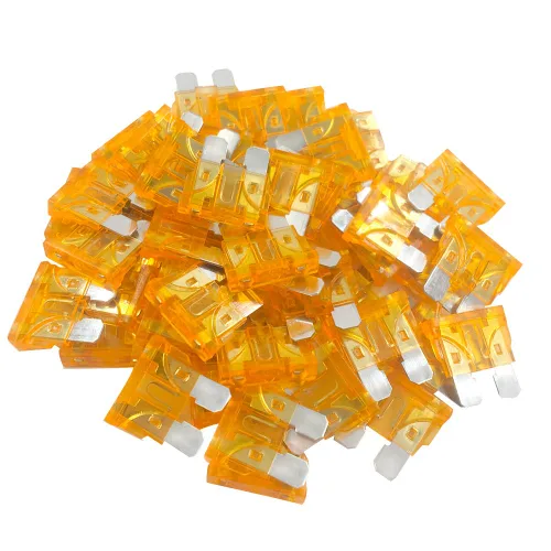 Miniatura 3 de (50 piezas) MCIGICM Fusible estándar de 3 amperios, fusible automotriz de hoja 3A para automóvil y camión