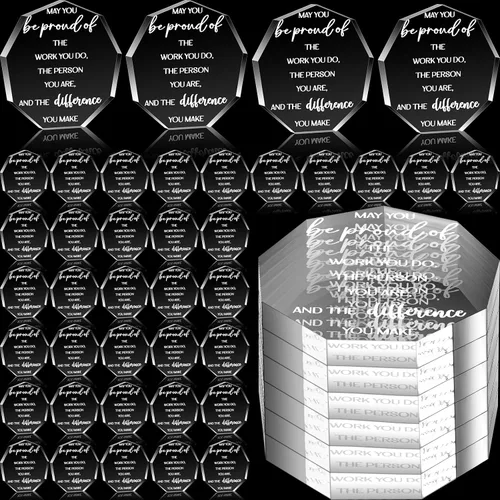 Miniatura 14 de Huquary Premios de agradecimiento a los empleados para el compañero de trabajo del mes Trofeo Acrílico Regalo de agradecimiento a granel Be Proud of