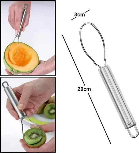 Miniatura 2 de Herramientas de cocina de acero inoxidable NewlineNY: ayudante de frutas 3 piezas