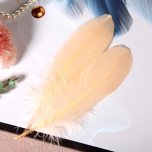 Miniatura 7 de THARAHT 120 plumas de ganso azul aguamarina naturales a granel de 6-8 pulgadas 5.9-7.9 in para manualidades, bricolaje, cosplay, boda, fiesta