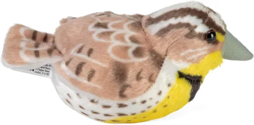 Miniatura 5 de Wild Republic Audubon Birds Western Meadowlark - Peluche con auténtico sonido de pájaro, animal de peluche, juguetes de pájaros para niños y pájaros