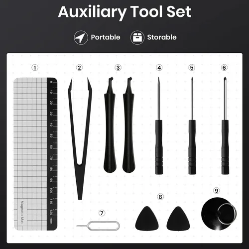 Miniatura 4 de Juego de destornilladores de precisión 38 en 1, mini kit de herramientas de reparación profesional para teléfono, computadora, reloj, laptop, PS5