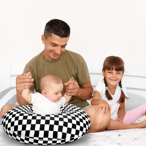 Miniatura 8 de DILIMI Funda de almohada de lactancia, funda elástica extraíble para almohadas de lactancia, funda ultra suave y cómoda para bebé niña y niño, negro