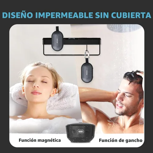 Miniatura 6 de SOWO Altavoz Pequeño Portátil Inalámbrico, Altavoz Ultra Magnético Bluetooth para Carrito de Golf, Resistente al Agua IP67 sin Cubierta, 24 H