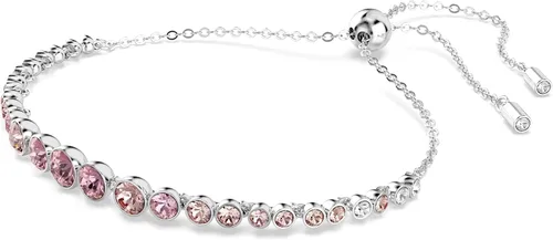 Miniatura 13 de Swarovski Colección de joyas de pulseras de tenis Emily con cristales transparentes, cristales azules, cristales rosados