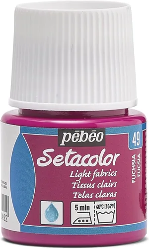 Miniatura 42 de Pebeo Setacolor - Pintura para tela (opaca, 45 ml), color dorado perla