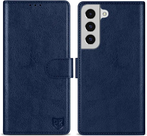 Miniatura 13 de ZZXX Funda tipo cartera para Samsung Galaxy S22 Ultra con bloqueo RFID, ranura para tarjetas, función atril, cierre magnético, funda protectora