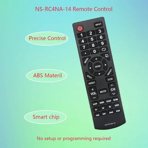 Miniatura 2 de GHUST NS-RC4NA-14 - Mando a distancia de repuesto universal para Insignia TV NS-42D40SNA14 NS-42D510NA15 NS-42D510NA15A NS-46D400NA14 NS-46D40SNA14