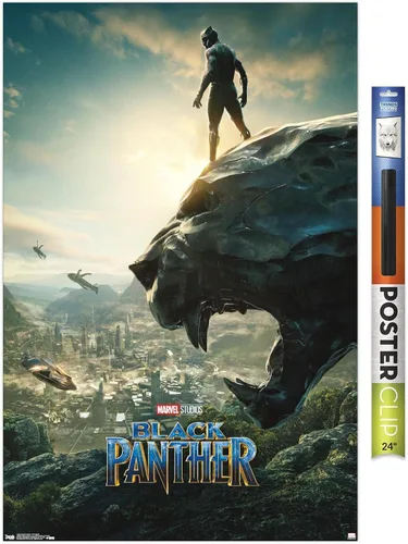 Miniatura 18 de Trends International Marvel Cinematic Universe - Póster de pared de una hoja de Black Panther Monument, 14.725 x 22.375 pulgadas, versión enmarcada