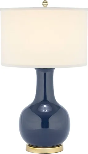 Miniatura 9 de SAFAVIEH Lighting Collection Paris - Lámpara de mesa moderna de cerámica verde de 28 pulgadas para dormitorio, sala de estar, oficina en casa