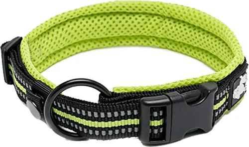 Miniatura 6 de Truelove TLC5011 - Collar para perro reflectante con hebilla Duraflex de alta calidad, cincha de nailon de alta calidad, sin estrangulamiento, Negro