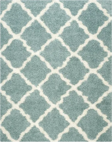 Miniatura 119 de Safavieh - Dallas Shag Collection SGD257A - Alfombra de área con diseño de enrejado de 10 x 14 pies