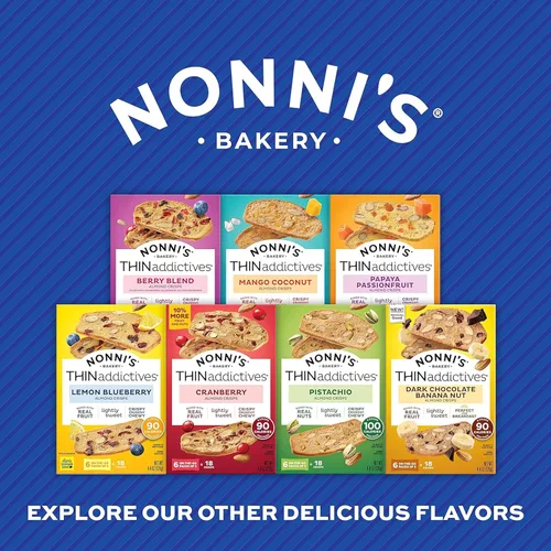 Miniatura 7 de Nonni's, Galletas finas de arándano, 4.4 onzas